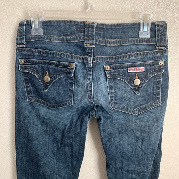 Hudson Jeans Bootcut Sz 27 Pocket Snap Back - Picture 4 of 9